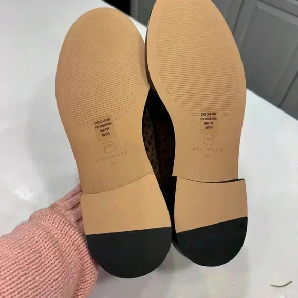 Ann Taylor Brown and Black Flats with Leopard Print - Picture 7 of 11